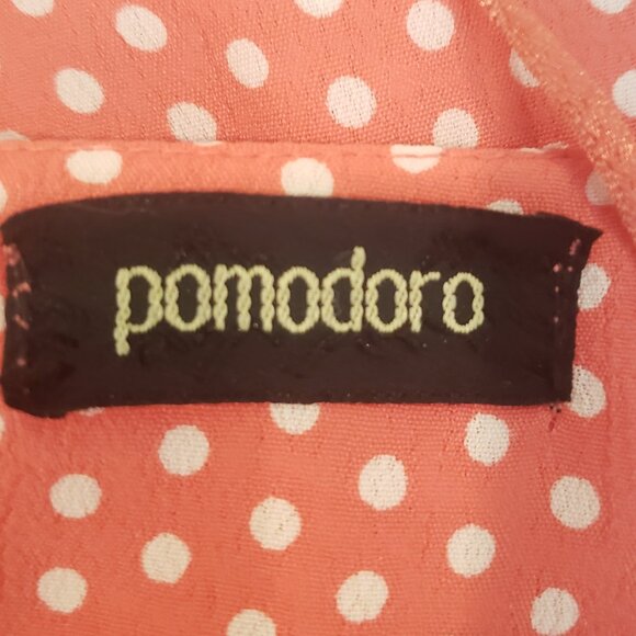 Pomodoro Coral Polka Dot Dress - Picture 9 of 13